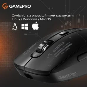 Фото: Миша GamePro Genesis Winner WL/BT/USB Black (GM079B) № 12 | KTC
