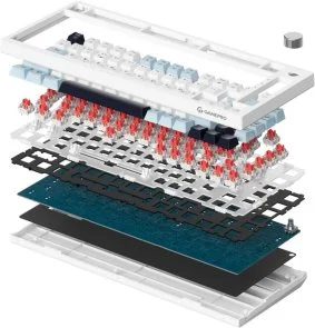 Фото: Клавіатура GamePro Genesis Warden MK160P Outemu Red Switches White/Grey № 4 | KTC