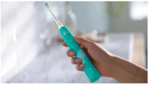 Фото: Електрична зубна щітка Philips Sonicare 4100 Series Green (HX3689/43) № 5 | KTC