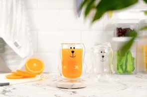 Фото: Набір чашок Ardesto Animals 300ml 2pcs Clear (AR2630BBR) № 6 | KTC