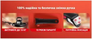 Фото: Набір сковорідок Tefal Ingenio Renew 24cm/ 28cm 3pcs Gray (L2609502) № 11 | KTC