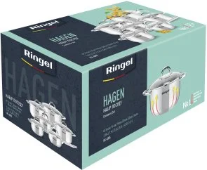 Фото: Набір змішаний Ringel Hagen 1.9L/ 2.6L/ 3.6L/ 4.35L/ 6.1L/ 1.15L 12pcs (RG-6005) № 5 | KTC