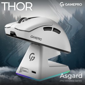 Миша GamePro Asgard Thor WL/BT/USB White (GM023W)