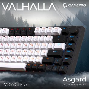 Клавіатура GamePro Asgard Valhalla MK160B Pro RGB WL/BT/USB Black