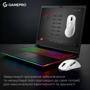 Миша GamePro Genesis Asgard Surt WL/BT/USB White (GM017W)