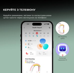 Електрична зубна щітка Oclean X Ultra 20 S Duo Set Green/Black (6970810557152)