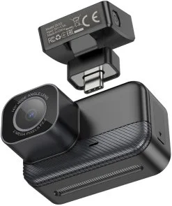 Фото: Відеореєстратор Hoco DV10 mini screen dashcam Black (6942007638630) № 4 | KTC