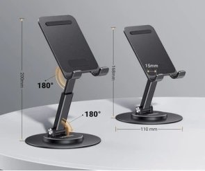 Універсальний тримач UGREEN LP805 Swivel Foldable Multi-Angle Phone Stand Black (35152)