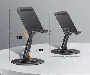 Фото: Універсальний тримач UGREEN LP805 Swivel and Foldable Multi-Angle Phone Stand Black (35152) № 4 | KTC