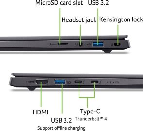 Ноутбук Acer Swift X 14 SFX14-73G-76Z3 NX.J82EU.005 Gray