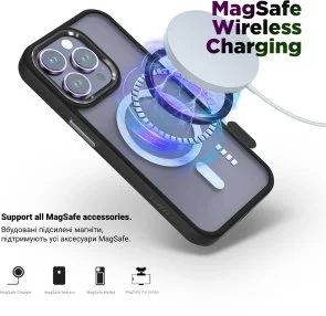Фото: Чохол ArmorStandart for Apple iPhone 16 Plus - Unit MagSafe Black (ARM78707) № 3 | KTC