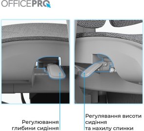 Крісло OfficePro Elite OC950G Grey