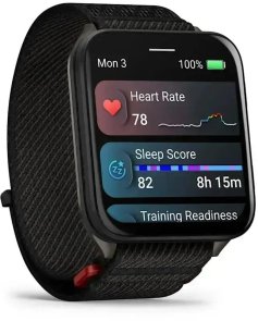 Смарт годинник Garmin Venu X1 Black with Slate Titanium Caseback and Black ComfortFit Nylon Band (010-02980-02)