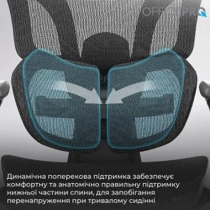 Фото: Крісло OfficePro Elite OC950B Black № 13 | KTC