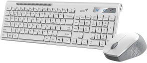 Комплект клавіатура+миша Genius SlimStar 8230 Wireless White (31340015423)