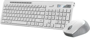 Фото: Комплект клавіатура+миша Genius SlimStar 8230 Wireless White (31340015423) № 2 | KTC