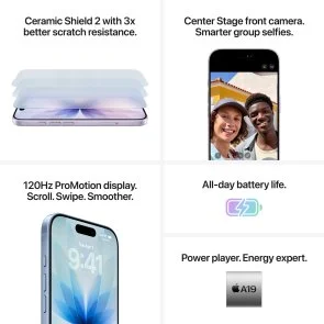 Фото: Смартфон Apple iPhone 17 256GB Lavender (MG6M4) № 6 | KTC