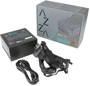 Фото: Блок живлення AZZA 650W PSAZ-650B ATX3.1 (PSAZ-650B(ATX3.1)) № 3 | KTC