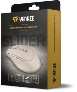 Фото: Миша Yenkee YMS 2080BG Slider Wireless Beige (45019321) № 9 | KTC