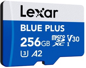 FLASH пам'ять Lexar Blue Plus UHS-I U3 A2 V30 Micro SDXC 256GB (LMSBLPL256G-BNANG)