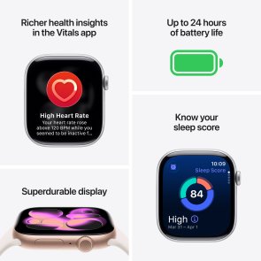 Смарт годинник Apple Watch 11 GPS LTE 46mm - Slate Titanium Case with Slate Milanese Loop - M/L (MFD44)