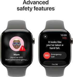 Фото: Смарт годинник Apple Watch 11 GPS LTE 46mm - Natural Titanium Case with Stone Grey Sport Band - S/M (MFCW4) № 6 | KTC