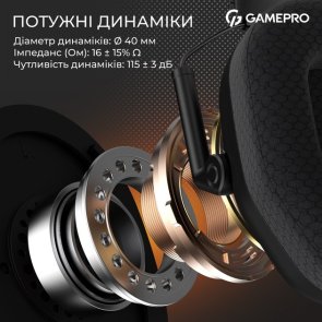 Гарнітура GamePro Genesis Mercury Pro Black (HSW120B)