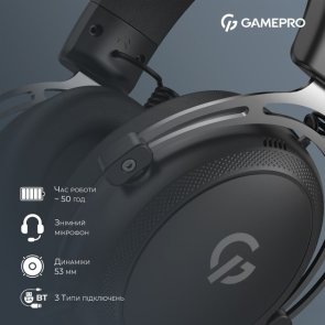 Гарнітура GamePro Asgard Skald Black (HSW160B)