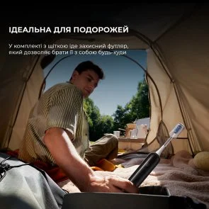 Фото: Електрична зубна щітка Mova Fresh Black + Travel case (ATB13A-BK) № 10 | KTC