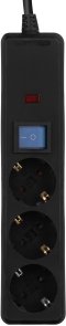 Мережевий фільтр 2E U03C14M1BK 3/1m USB Black (2E-U03C14M1BK)