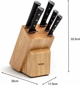 Фото: Набір ножів Tefal Ice Force 5pcs Black (K232S574) № 6 | KTC