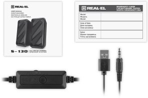 Колонки Real-EL S-130 Black (EL121100018)