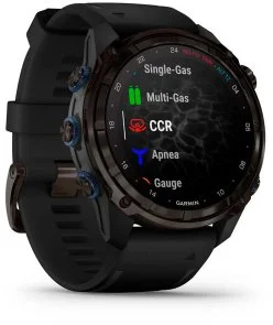 Фото: Смарт годинник Garmin Descent Mk3i - 51 mm Carbon Gray DLC Titanium with Black Silicone Band (010-02752-11) № 4 | KTC