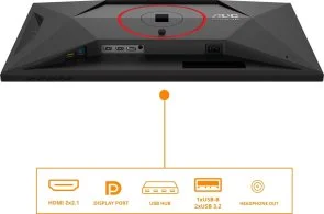 Фото: Монітор AOC Q27G4SRU Black - 27" IPS / 2560×1440 / 320 Гц / Nvidia G-Sync Compatible / Pivot / HAS № 15 | KTC