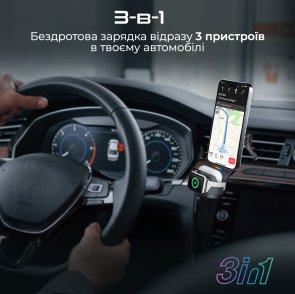Кріплення для мобільного телефону Promate Magdrive-trio Black (6959144066196)
