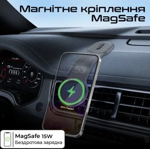 Фото: Кріплення для мобільного телефону Promate Laxmount-15w (6959144065359) № 2 | KTC