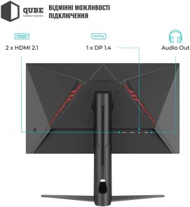  Монітор QUBE G25F300H Black