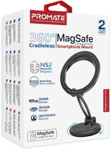 Кріплення для мобільного телефону Promate MagHoop-Lite Black (maghoop-lite.black)