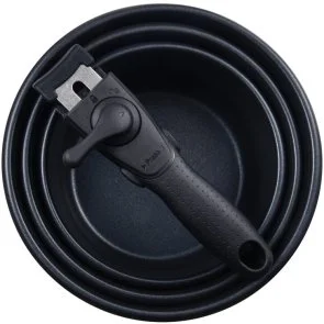 Фото: Набір посуду Bergner Click and cook 1.5L/ 2.1L /3L 4pcs (BG-32293-MM) № 2 | KTC
