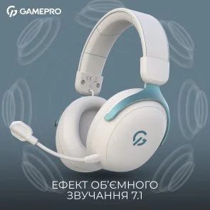 Фото: Гарнітура GamePro Asgard Freya Pro White/Blue (HSW201WB) № 6 | KTC