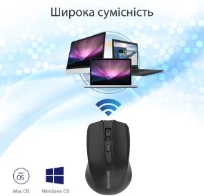 Фото: Миша Promate Clix-8 Black (6959144037813) № 7 | KTC