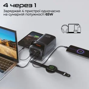 Фото: Батарея універсальна Techno PowerBank-80 80000 mAh 65W Black (6959144011783) № 5 | KTC