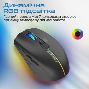 Мишка , оптична бездротова Promate kitt.black