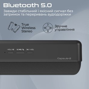 Бездротова акустична система Promate capsule-2.black