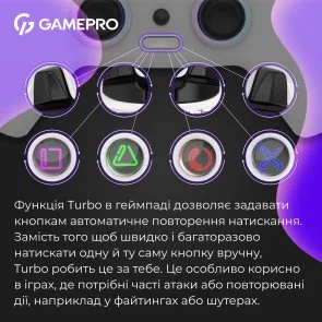 Фото: Геймпад GamePro GPS20W Wireless White № 12 | KTC