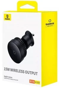 Фото: Кріплення для мобільного телефону Baseus MagPro Series Magnetic Qi2 15W Black (C40164100121-01) № 7 | KTC
