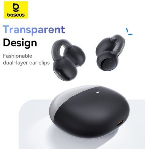 Гарнітура вкладиші Baseus AirGo 1 Ring TWS Bluetooth, Black