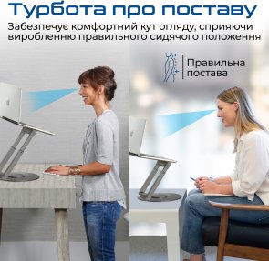 Підставка для ноутбука Promate Deskmate-6 Grey (6959144061115)