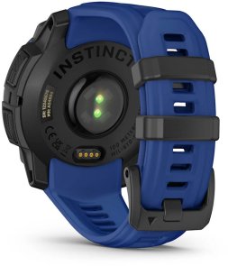Смарт годинник Garmin Instinct 3 - 45 mm AMOLED Black with Bolt Blue/Black Band (010-02936-03)