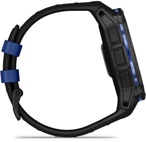 Смарт годинник Garmin Instinct 3 - 50 mm AMOLED Black with Black/Bolt Blue Band (010-03020-03)